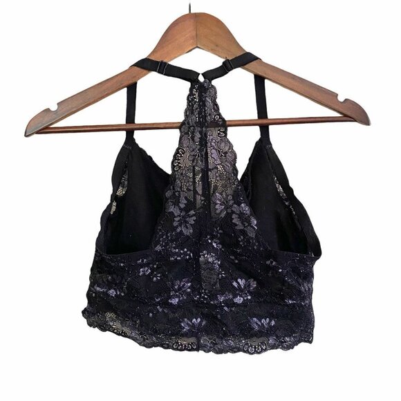 Maurices Women's Black Lace Unlined Racerback Adjustable Strap Bralette Size 0X - Picture 6 of 6